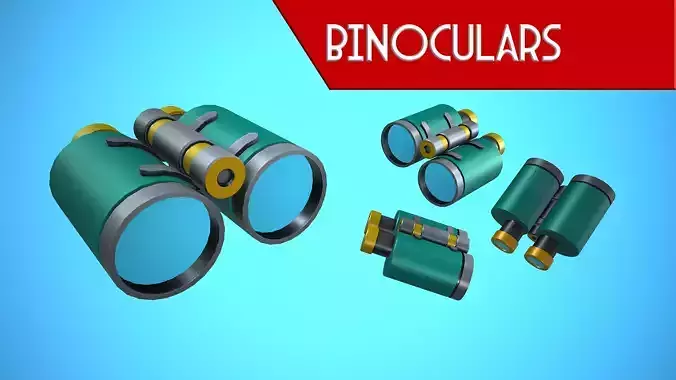 BINOCULARS CARTOON STYLIZED