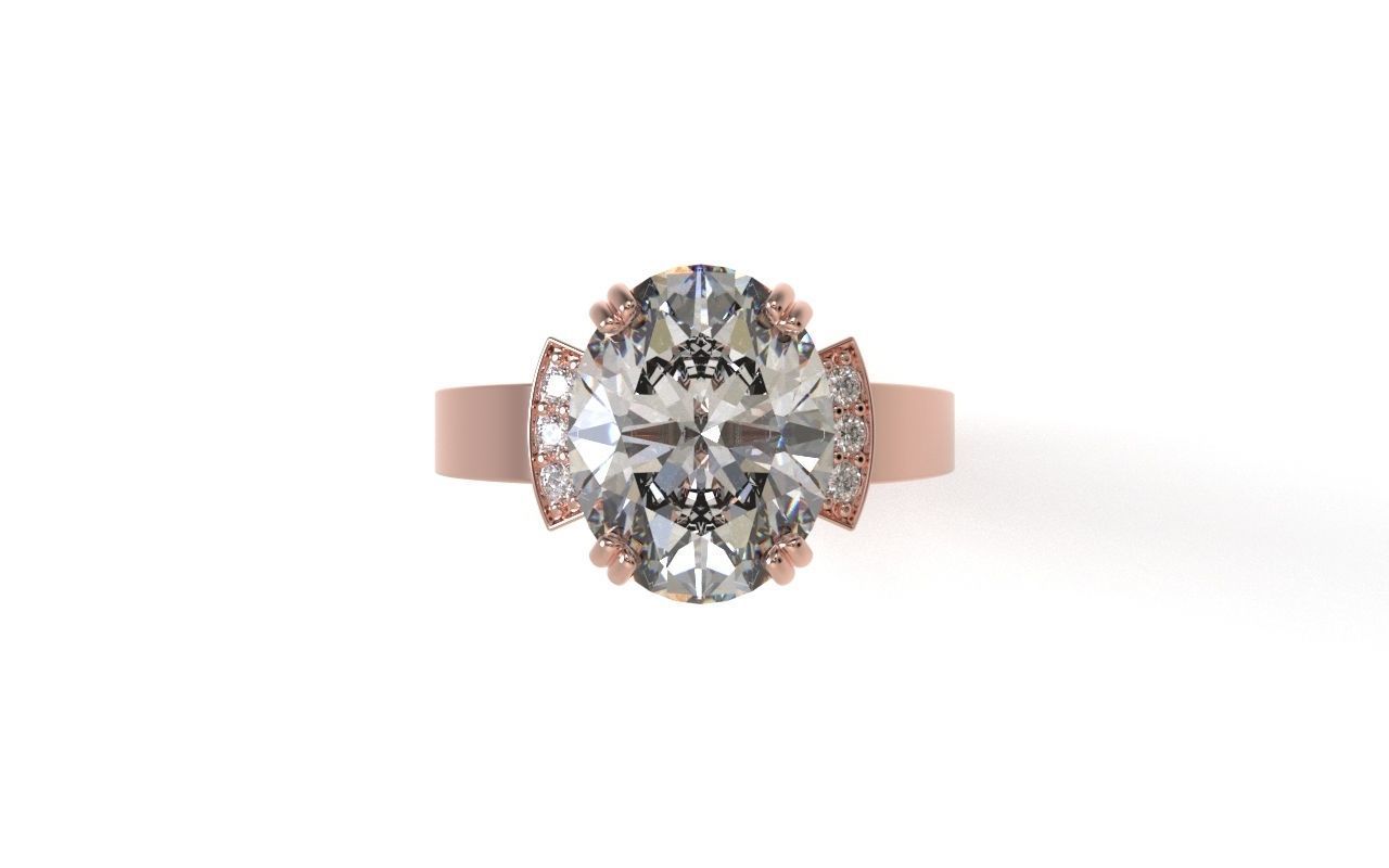 Enagagement ring 3D print model_10