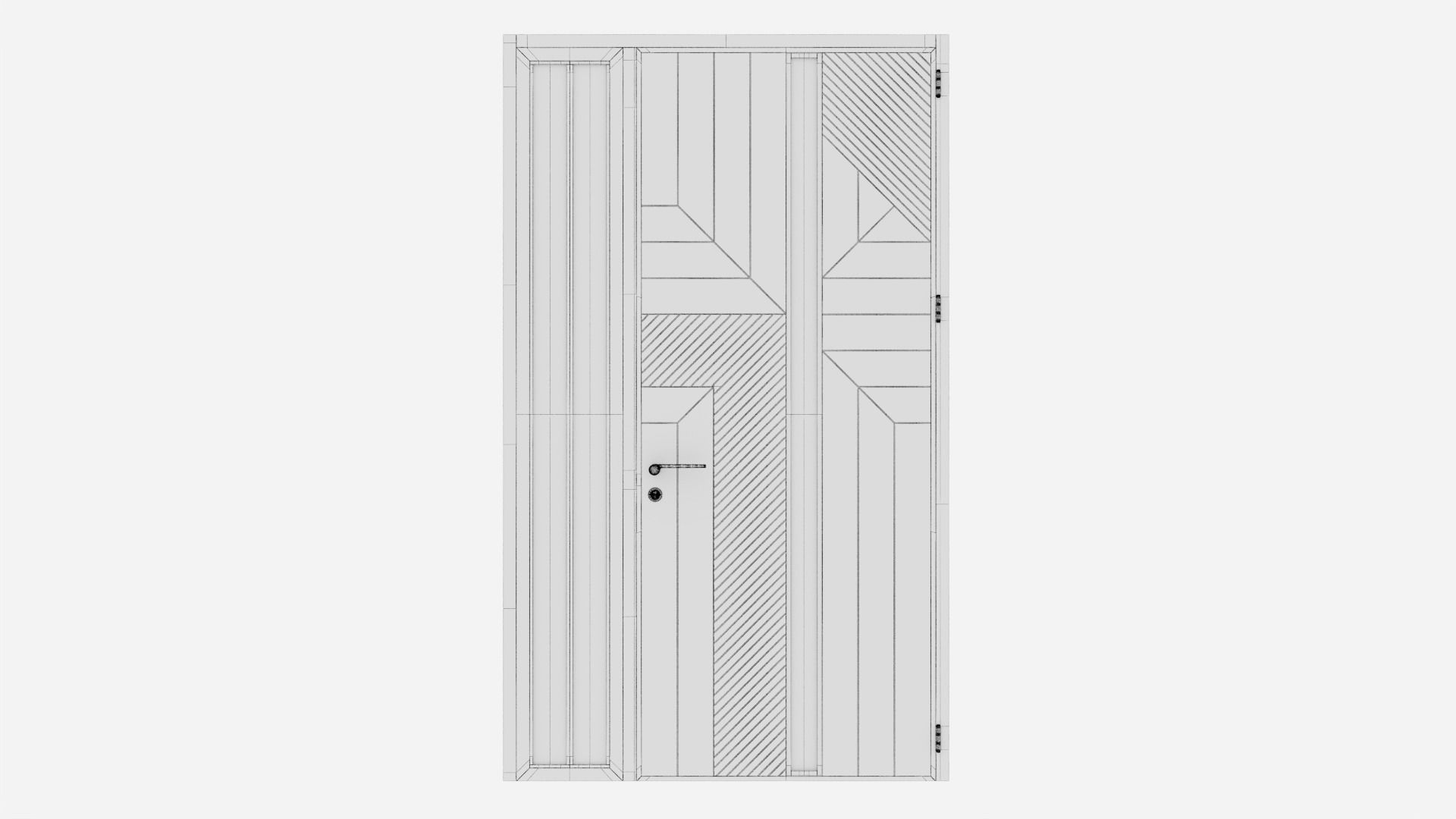 Aluminium door 275 3D model_5