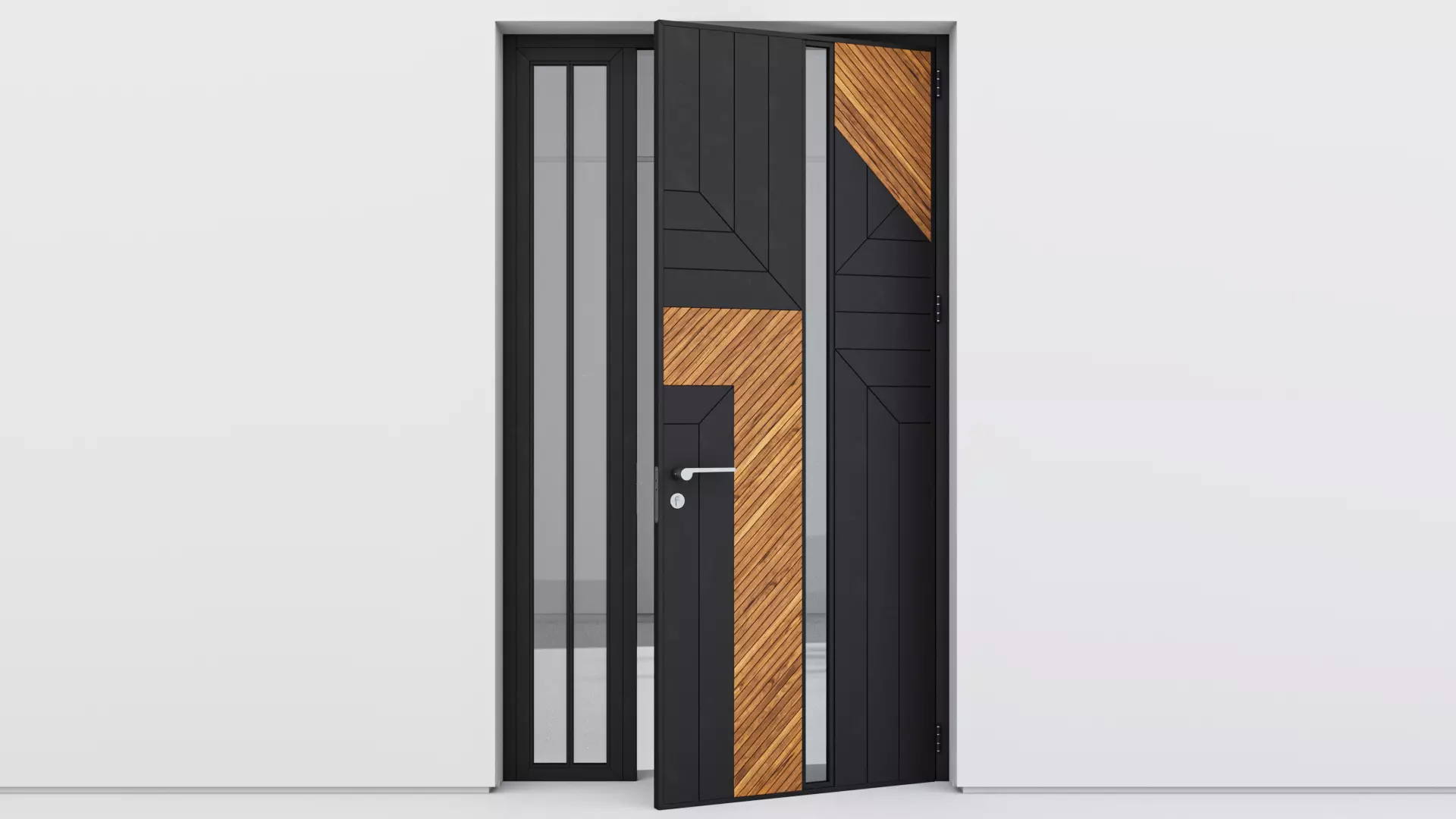 Aluminium door 275 3D model_0