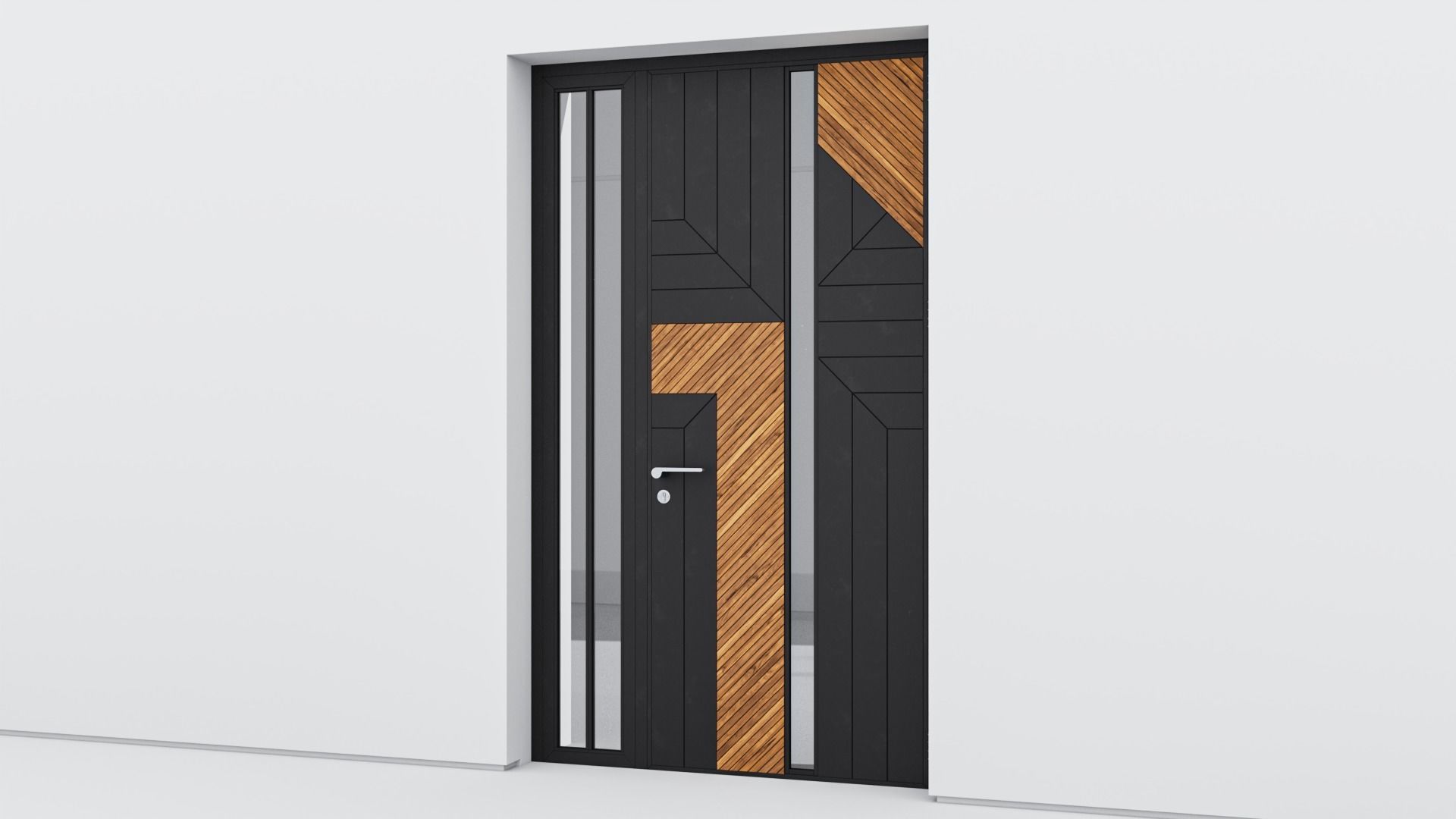 Aluminium door 275 3D model_2