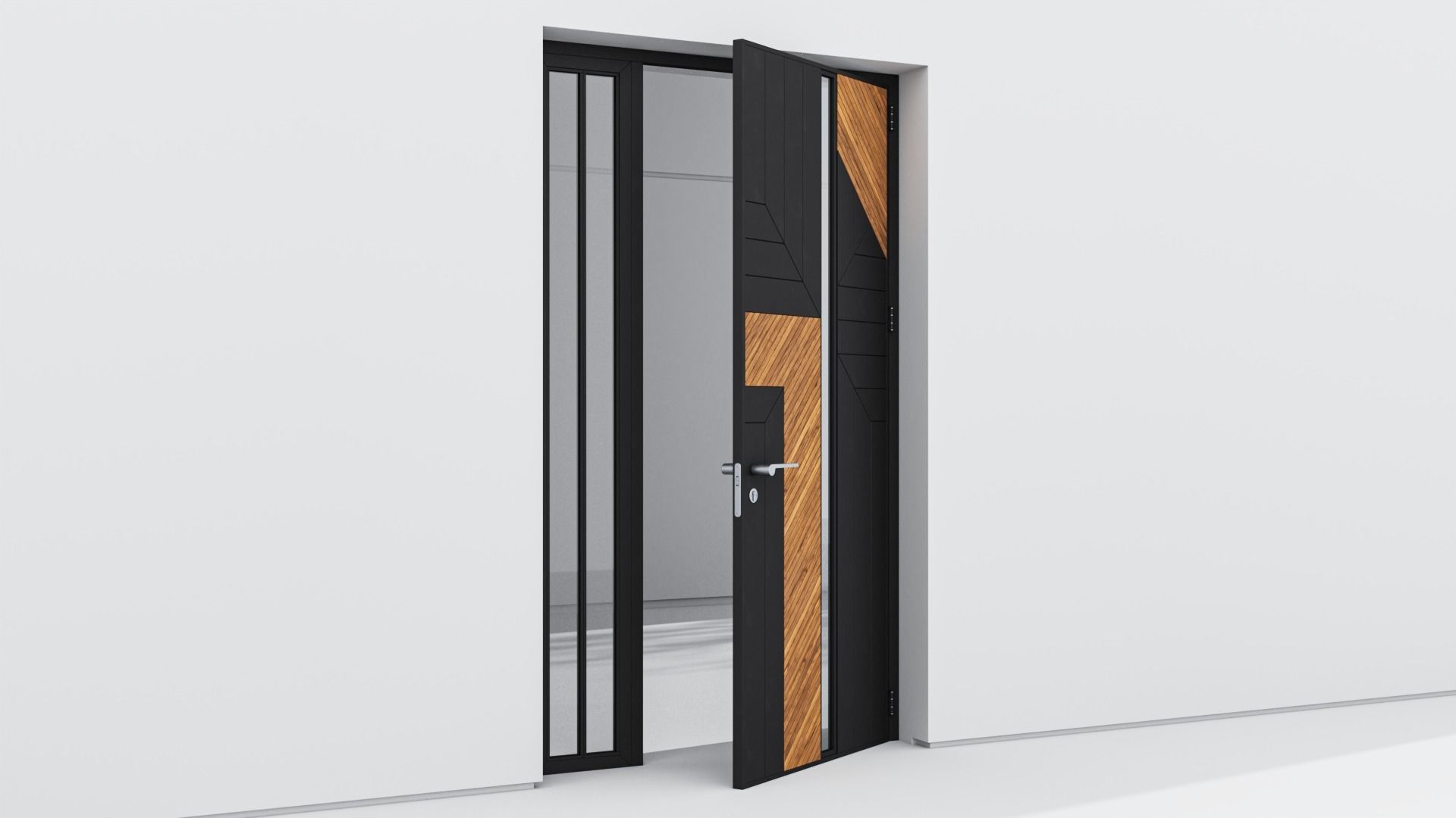Aluminium door 275 3D model_3