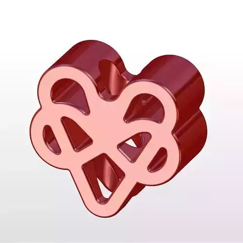 straw topper symbolizing polyamory 3D print model
