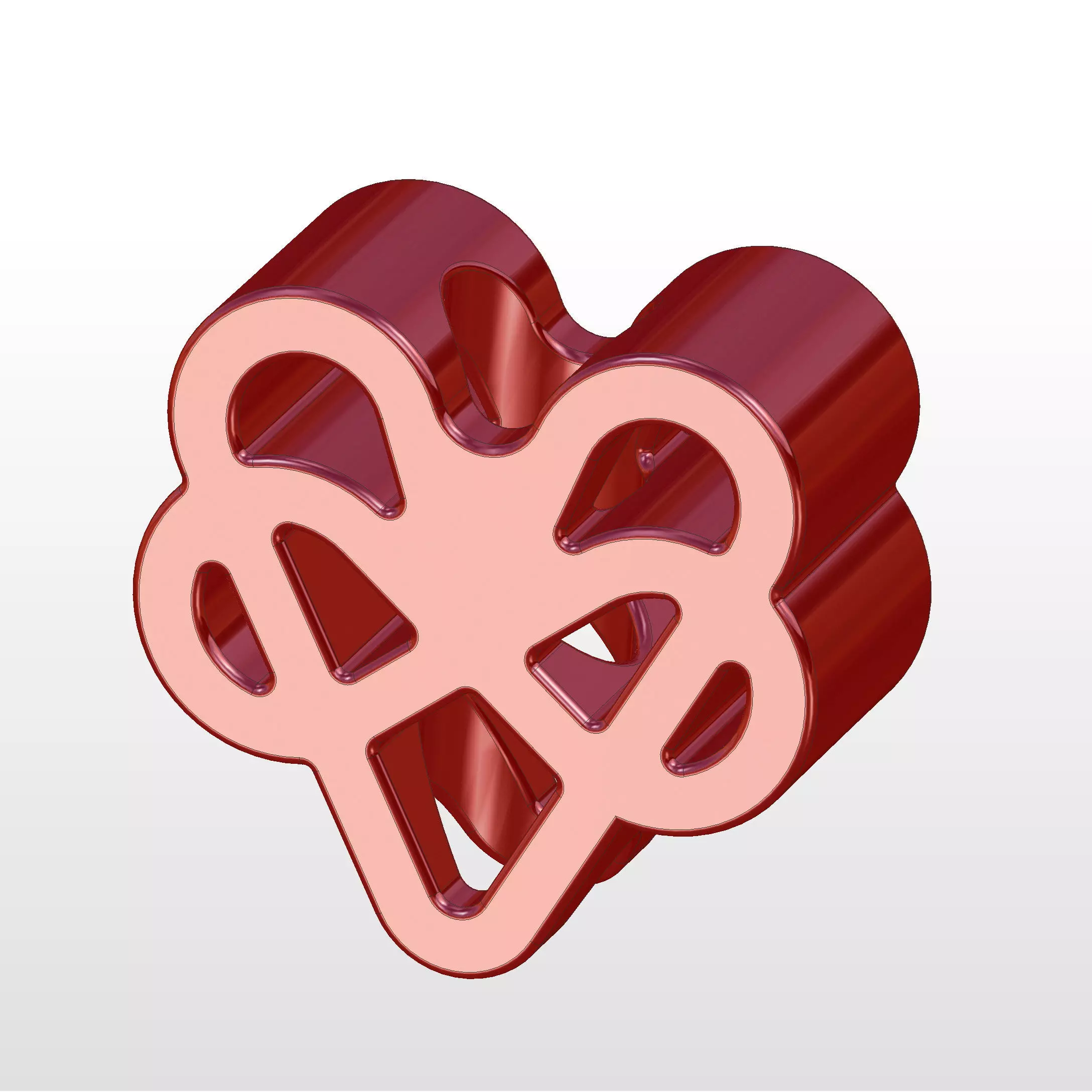 straw topper symbolizing polyamory 3D print model_0