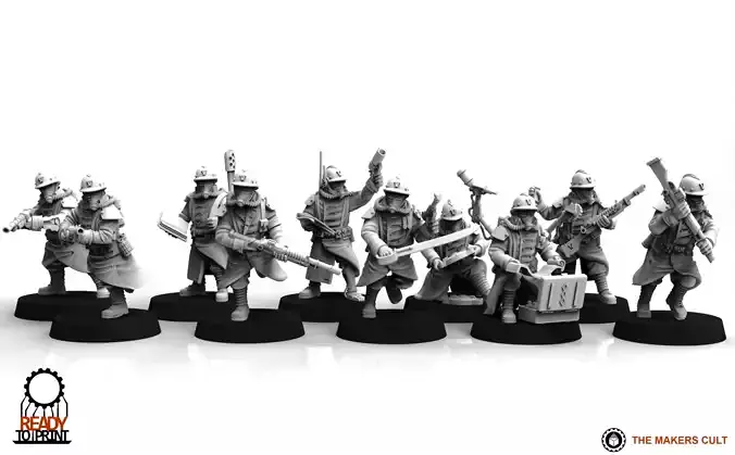Valour Korps - Veteran Infantry 3D print model