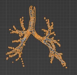 3d model of cardiovascular system thorax and abdomen 3D print model_45