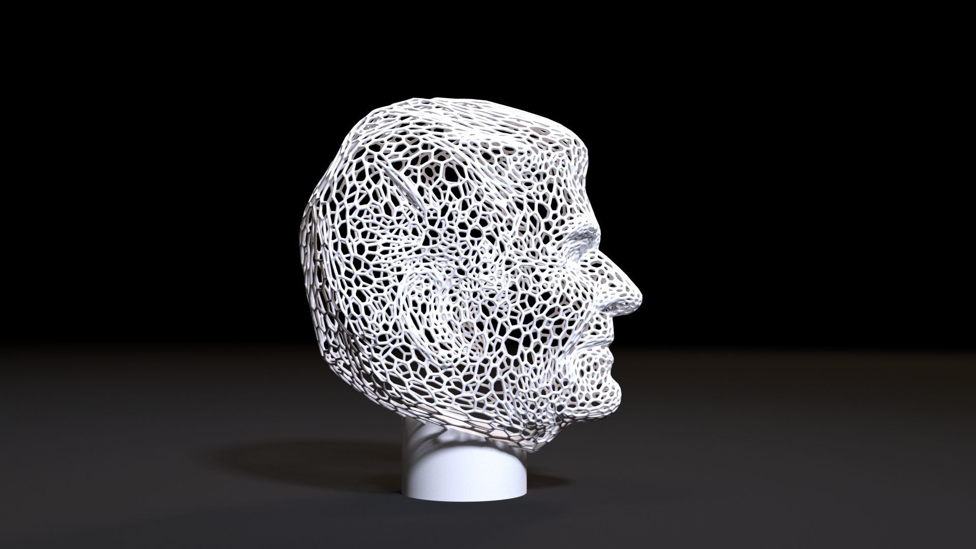 Ronald Reagan 3D print model_6