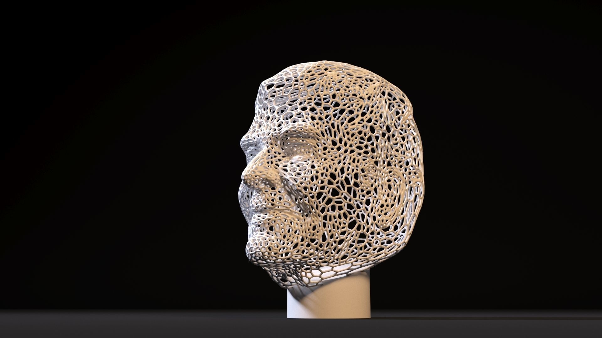 Ronald Reagan 3D print model_9