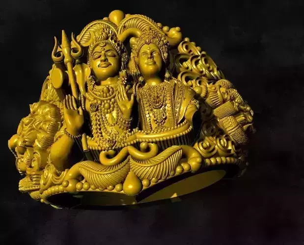 siva parvathi ganesh ayyappa kumara swami ring