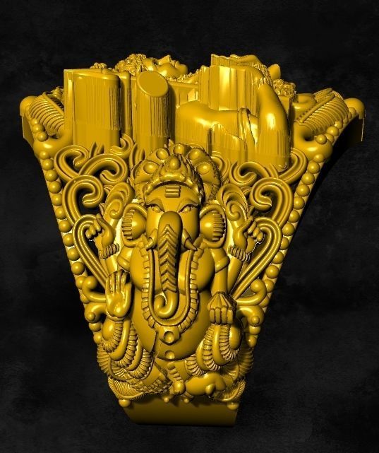 siva parvathi ganesh ayyappa kumara swami ring 3D print model_1