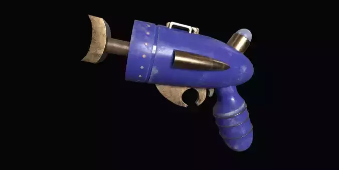  ray gun Low-poly 3D model