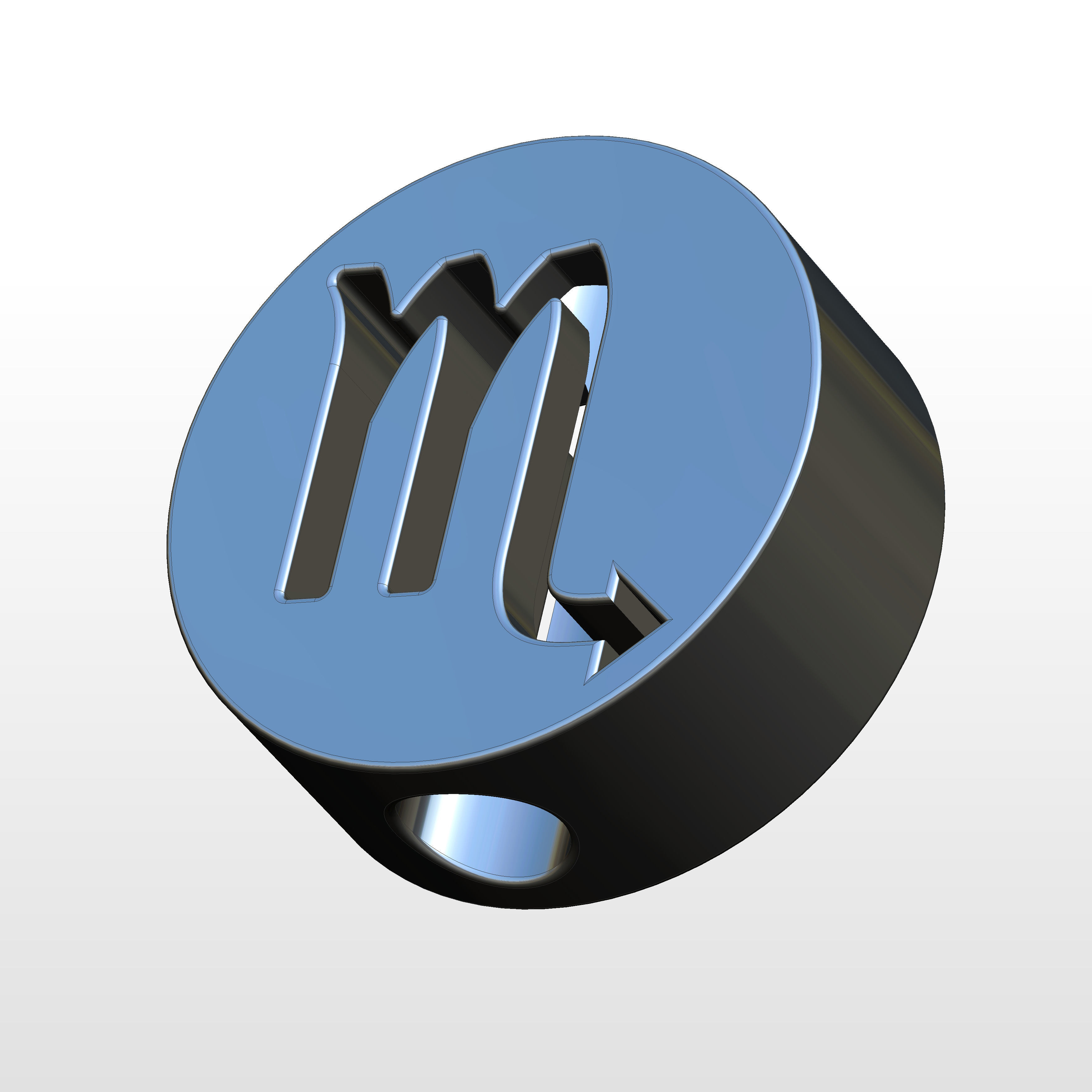 3Dprinted Scorpio zodiac straw topper 3D print model_7