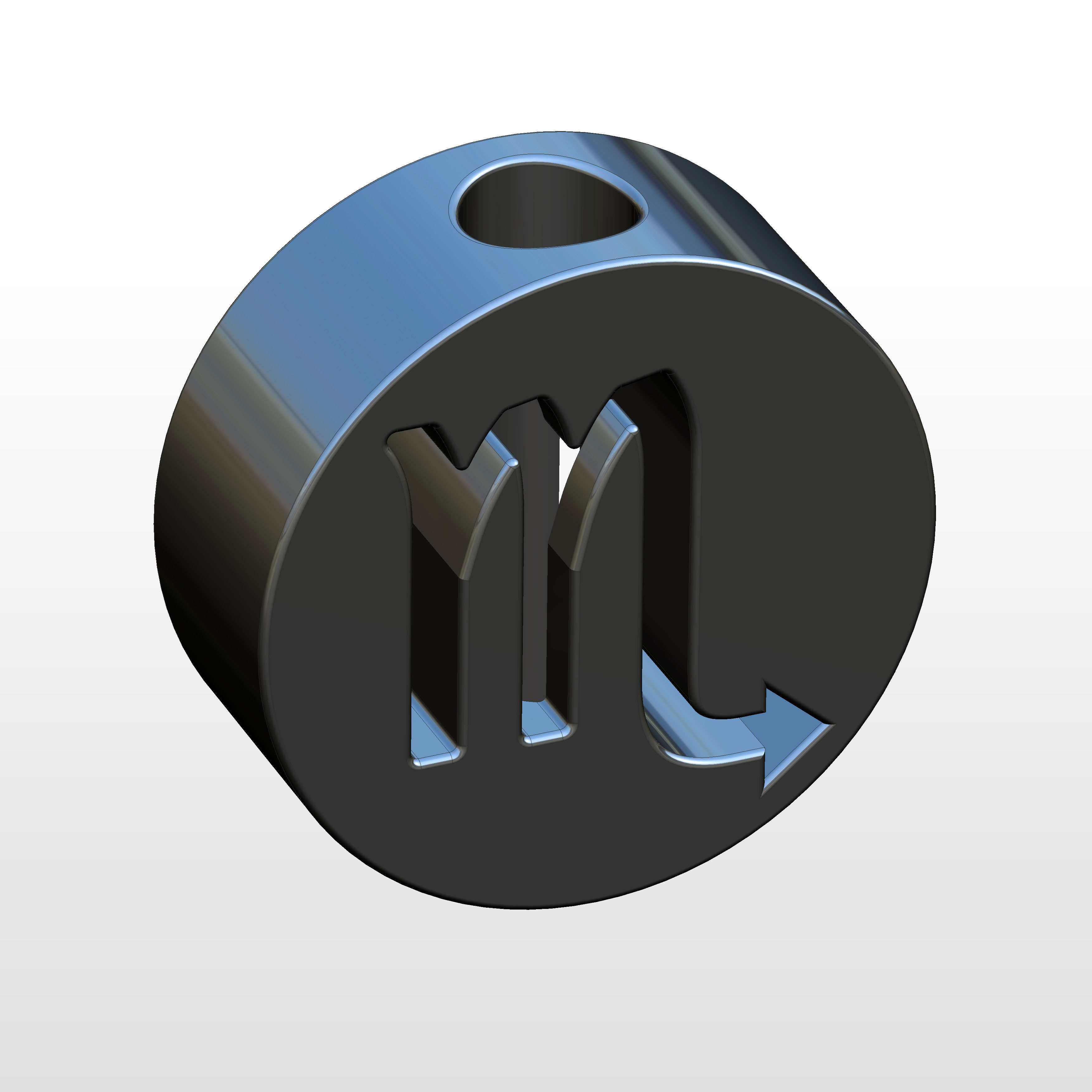 3Dprinted Scorpio zodiac straw topper 3D print model_8