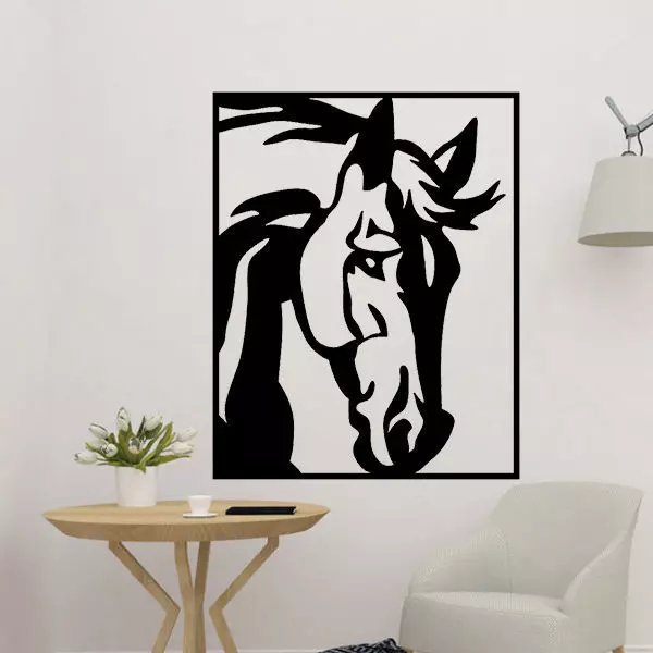 Horse Decortation Wall 3D print model_0