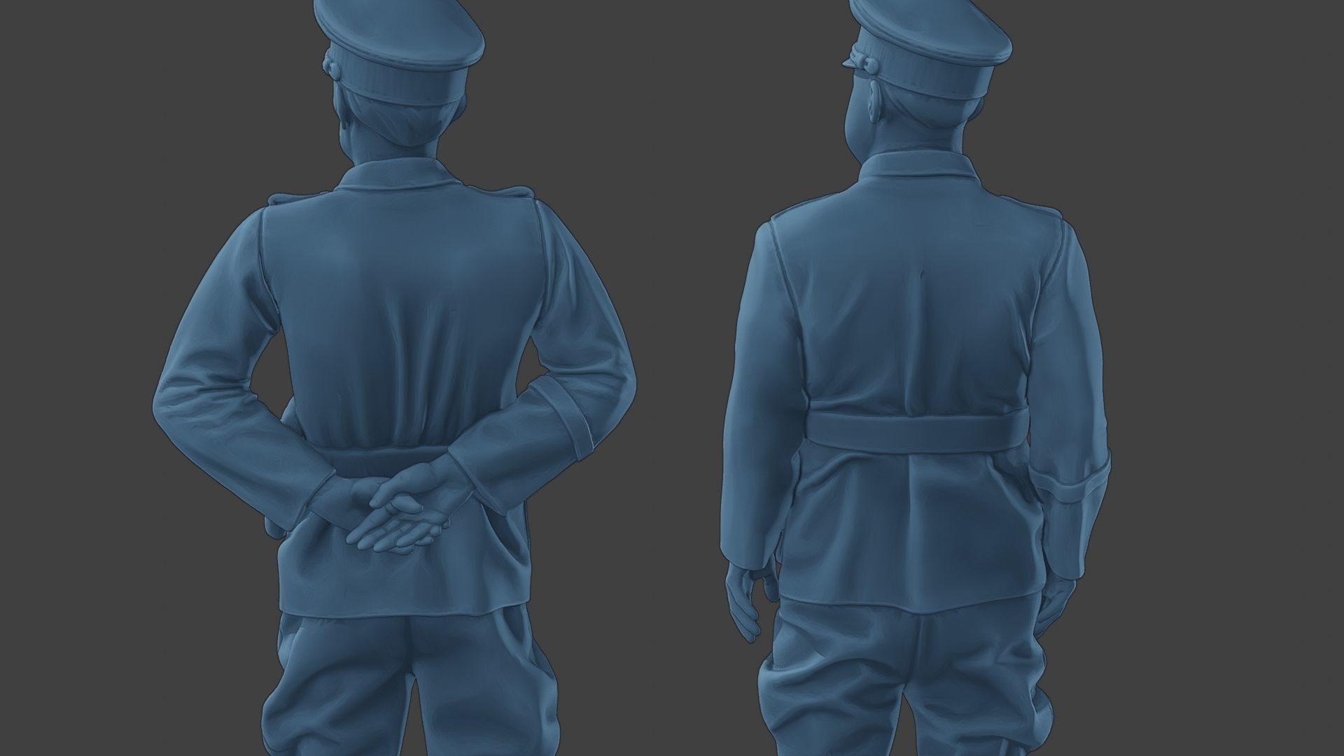German Officers Stand ww2 G5 3D print model_21