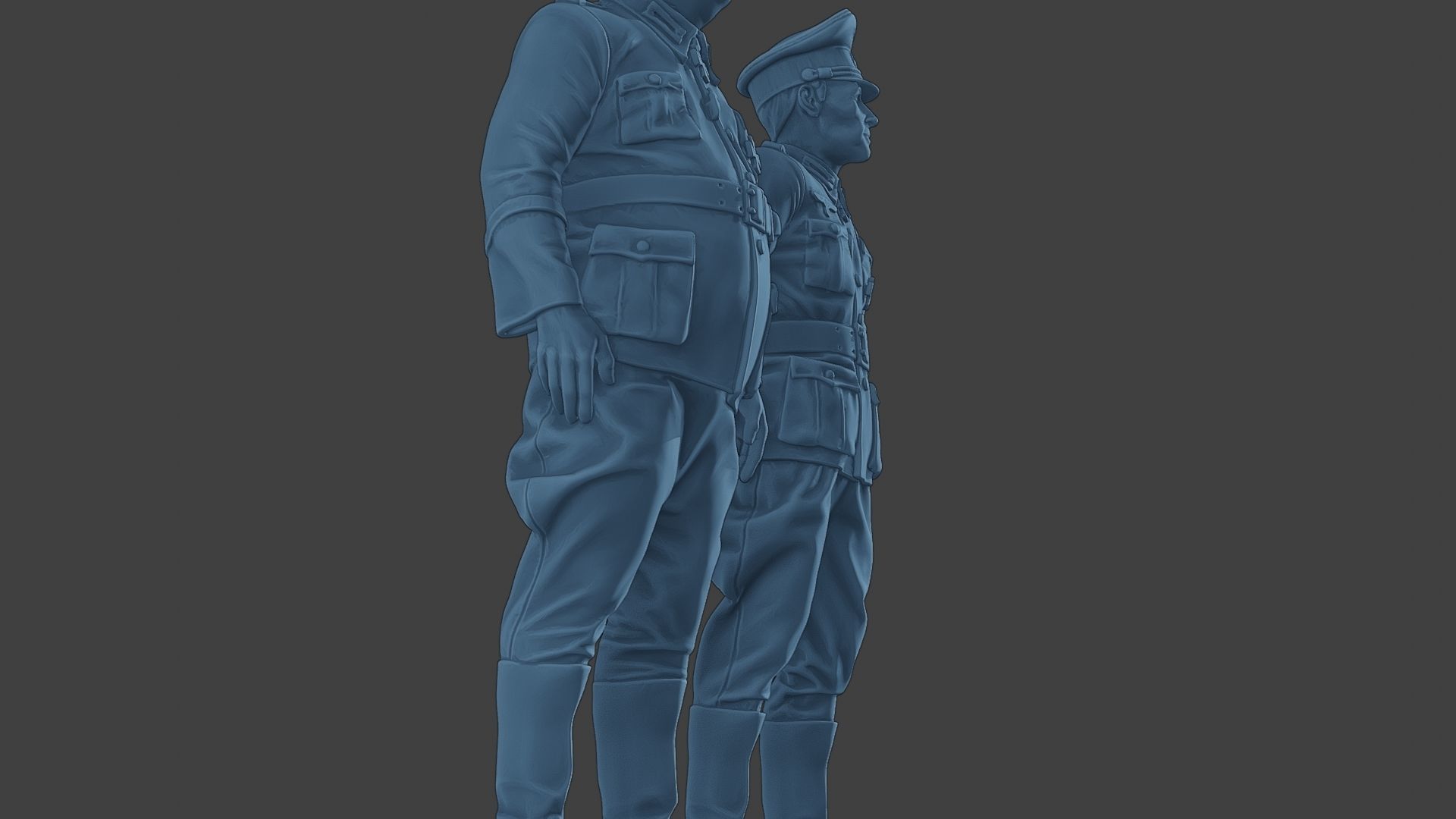 German Officers Stand ww2 G5 3D print model_29