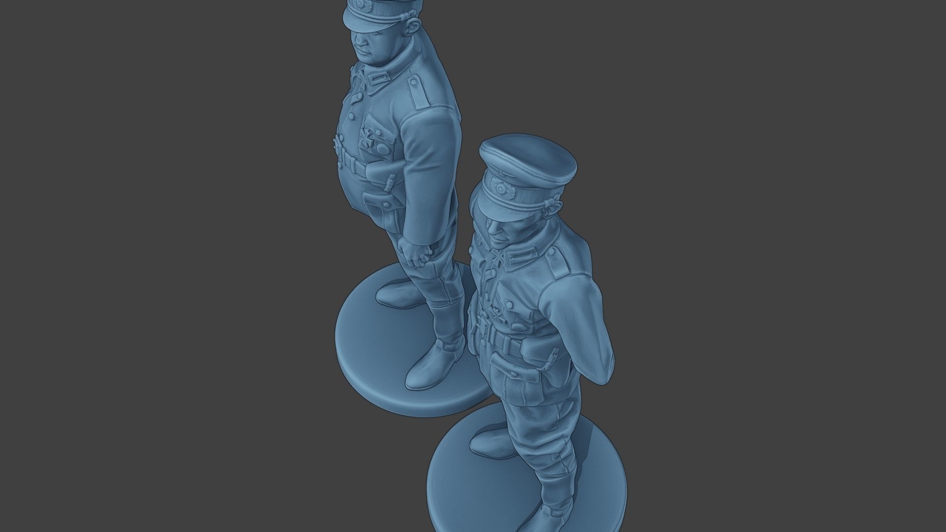 German Officers Stand ww2 G5 3D print model_15