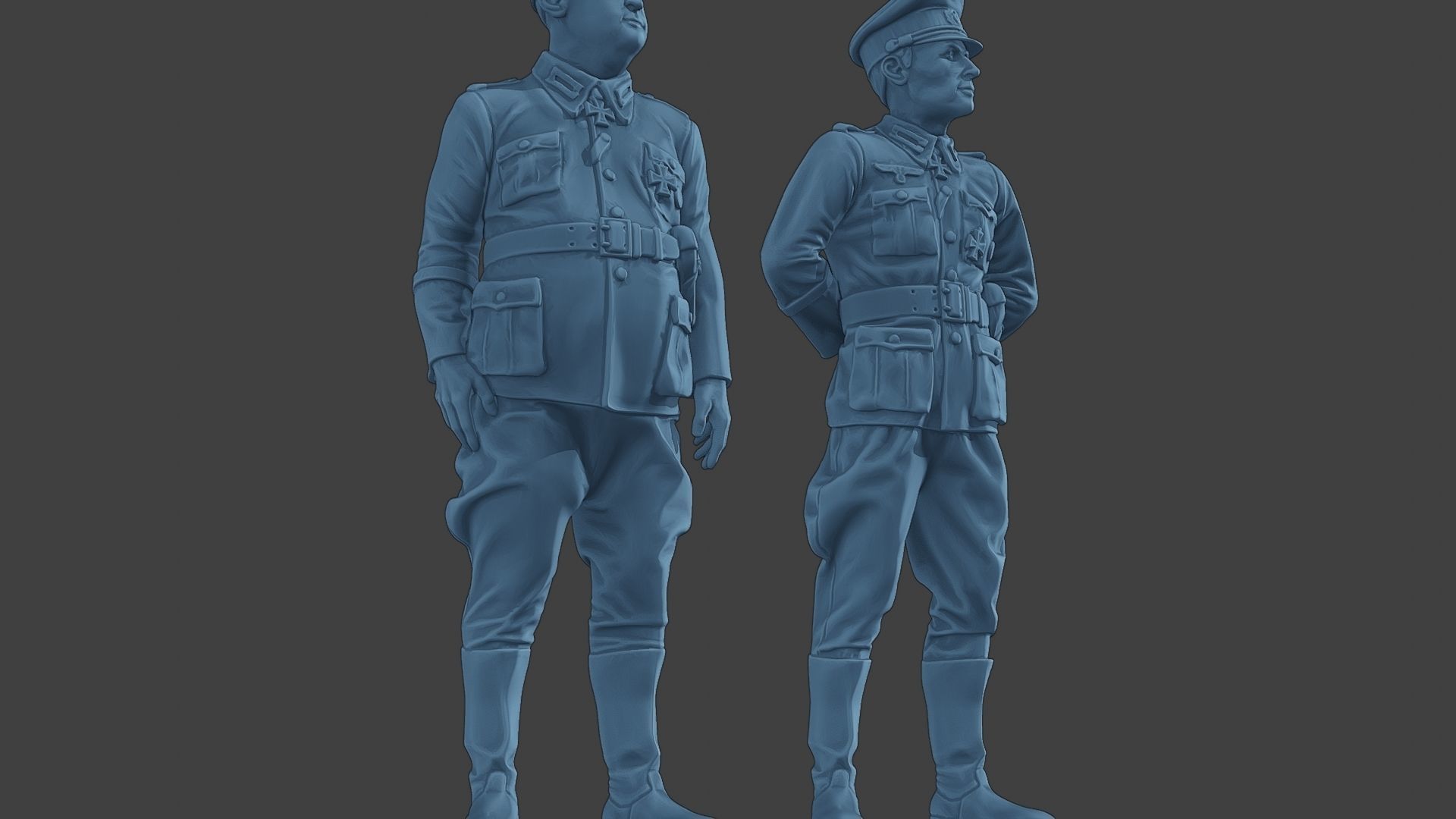 German Officers Stand ww2 G5 3D print model_13
