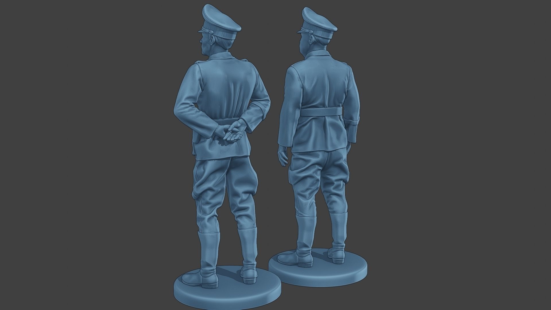 German Officers Stand ww2 G5 3D print model_5