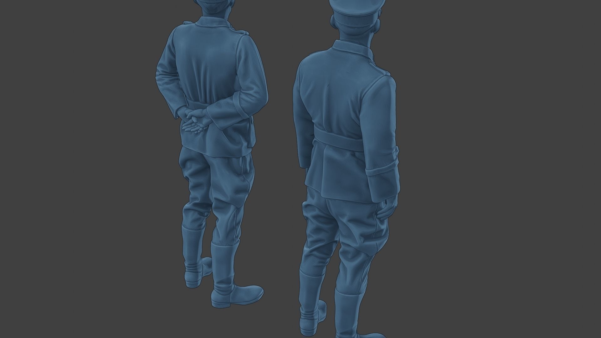 German Officers Stand ww2 G5 3D print model_24
