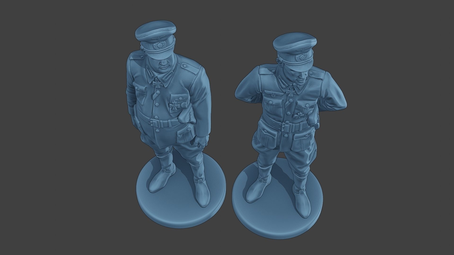 German Officers Stand ww2 G5 3D print model_14