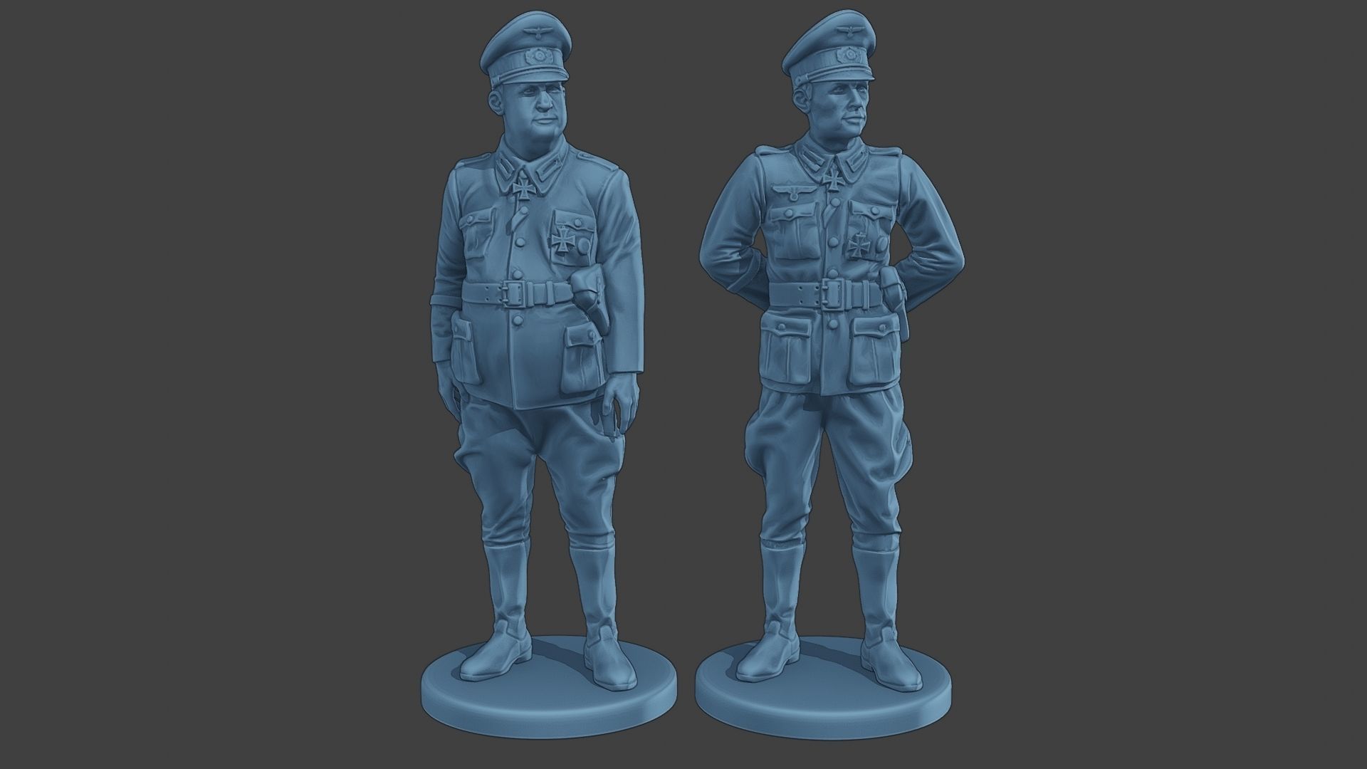 German Officers Stand ww2 G5 3D print model_11