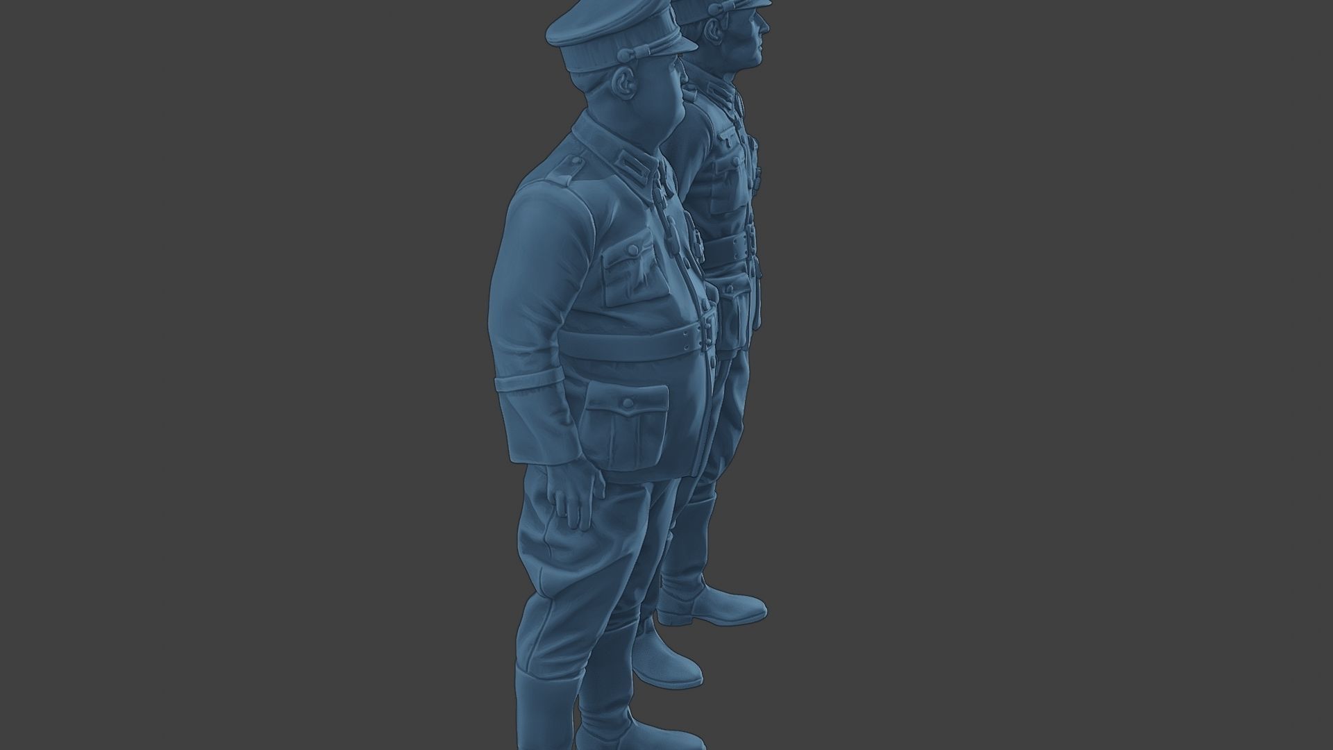 German Officers Stand ww2 G5 3D print model_30