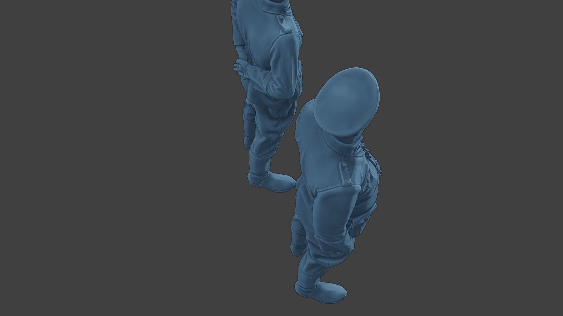 German Officers Stand ww2 G5 3D print model_23