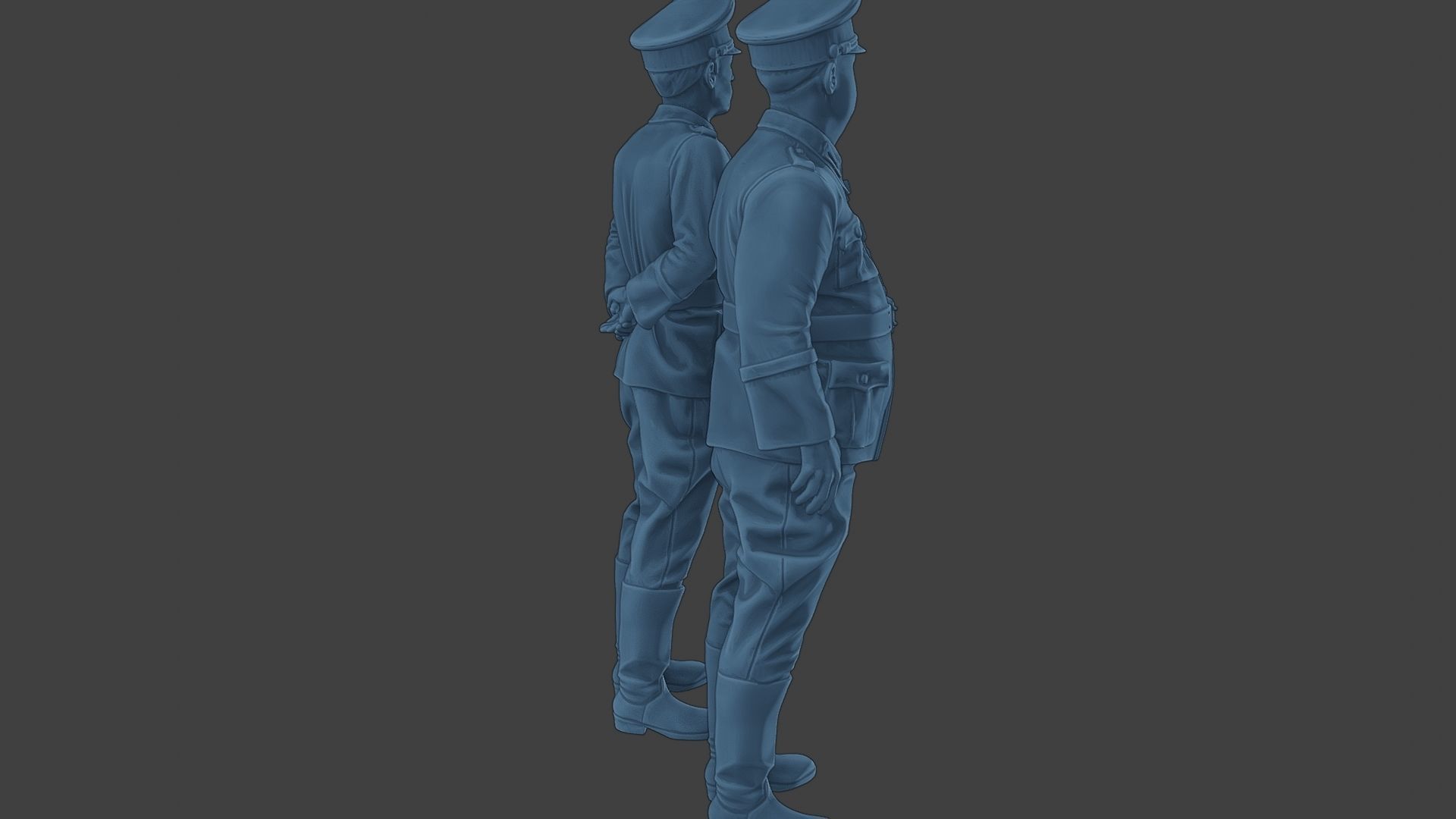 German Officers Stand ww2 G5 3D print model_31