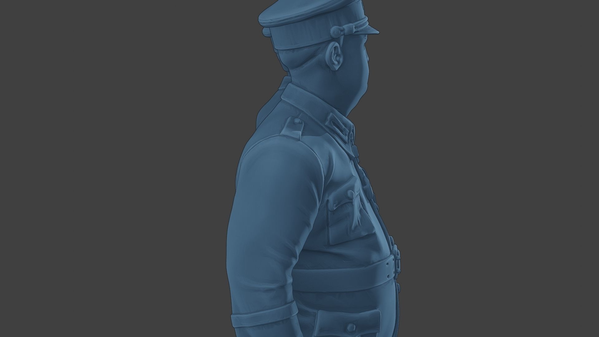 German Officers Stand ww2 G5 3D print model_20