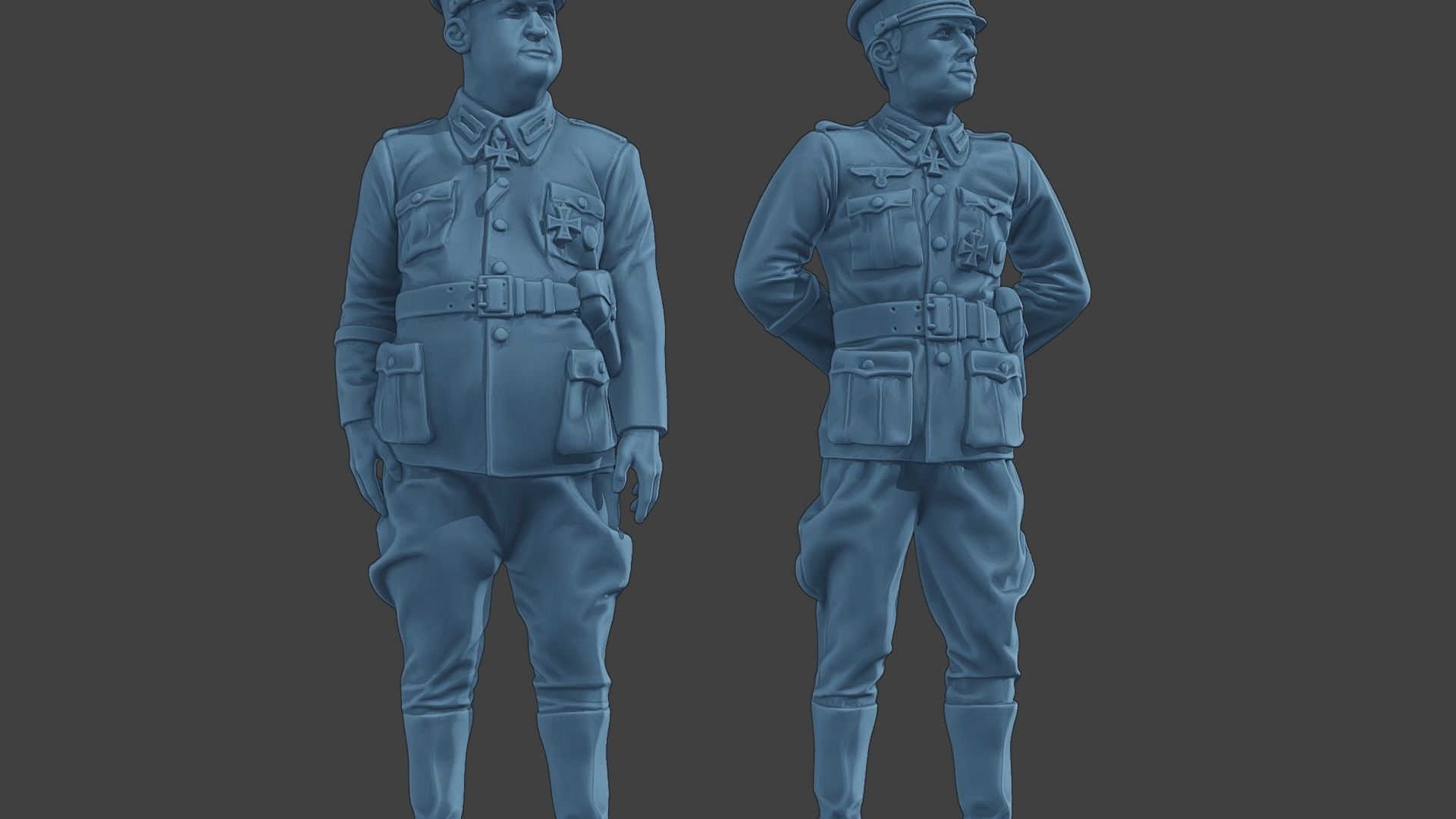 German Officers Stand ww2 G5 3D print model_28