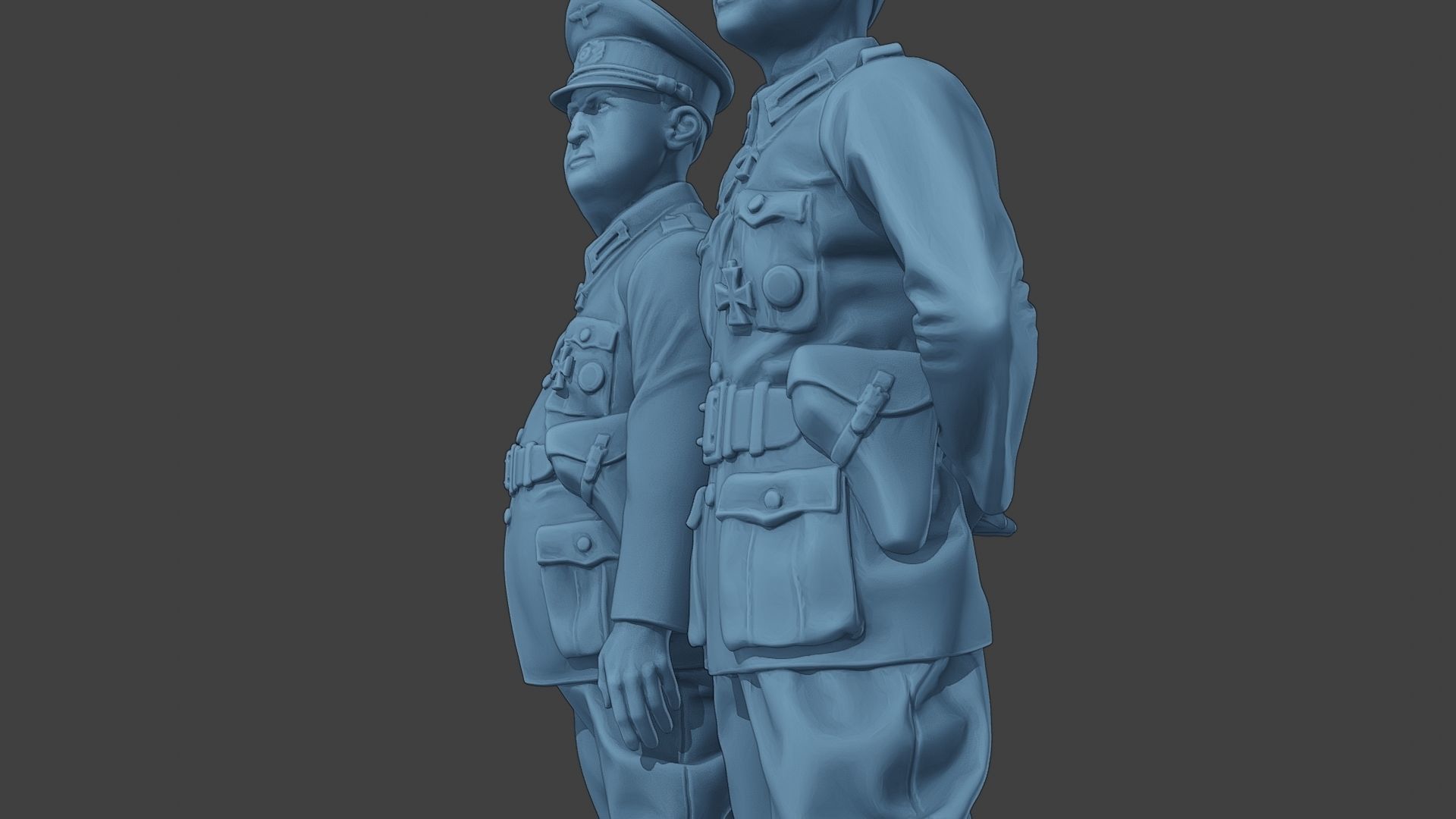 German Officers Stand ww2 G5 3D print model_17