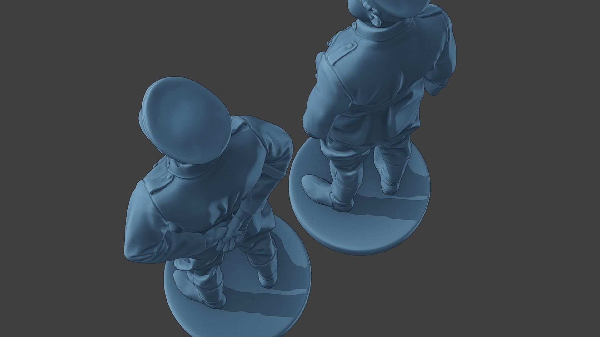 German Officers Stand ww2 G5 3D print model_16