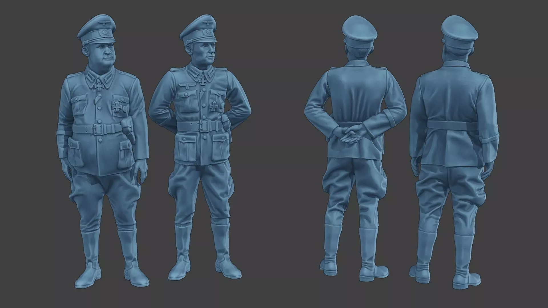 German Officers Stand ww2 G5 3D print model_0