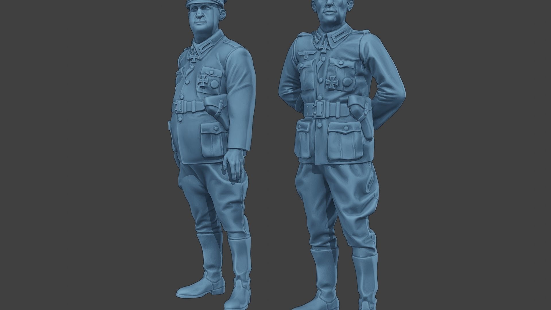 German Officers Stand ww2 G5 3D print model_27