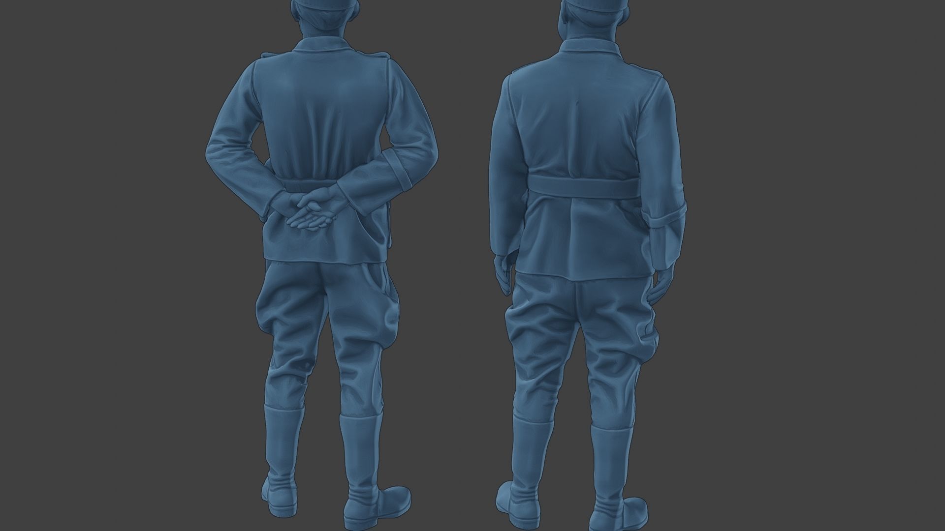 German Officers Stand ww2 G5 3D print model_25