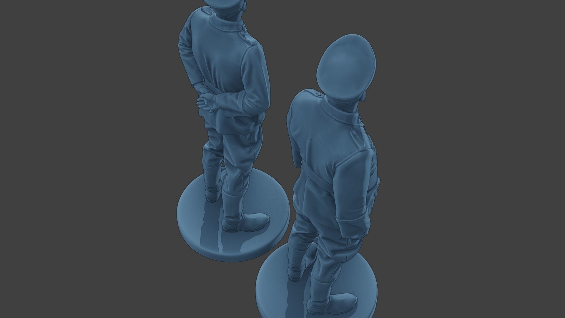 German Officers Stand ww2 G5 3D print model_22