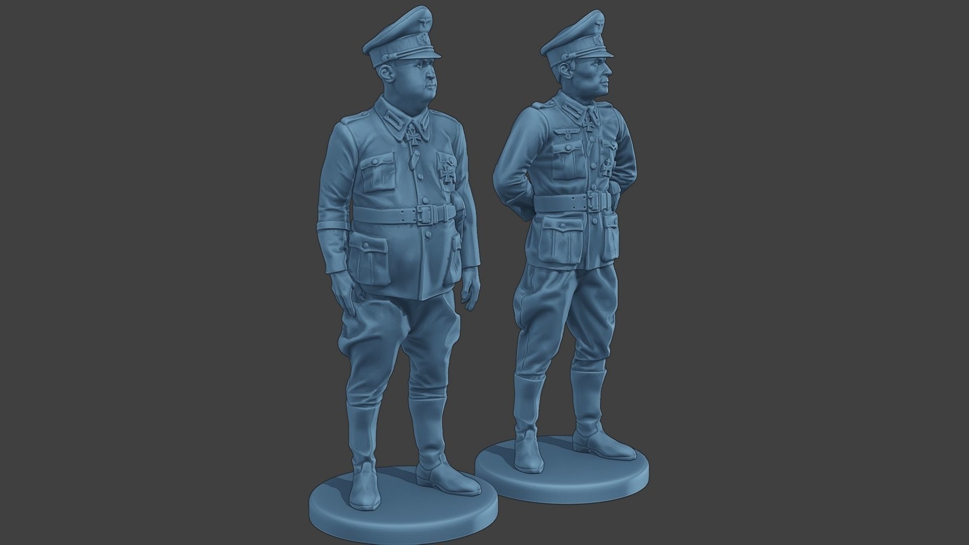German Officers Stand ww2 G5 3D print model_10