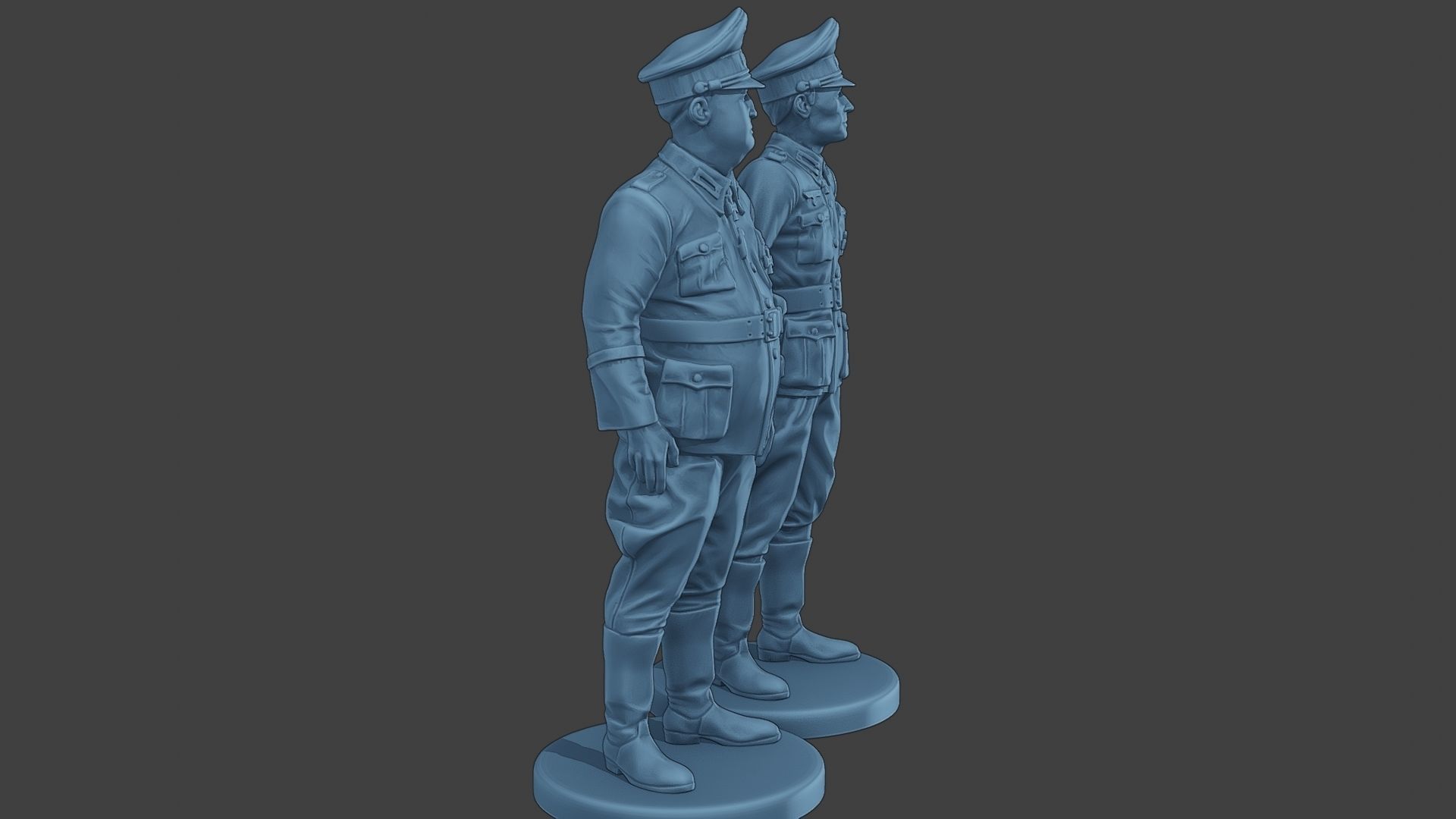 German Officers Stand ww2 G5 3D print model_9
