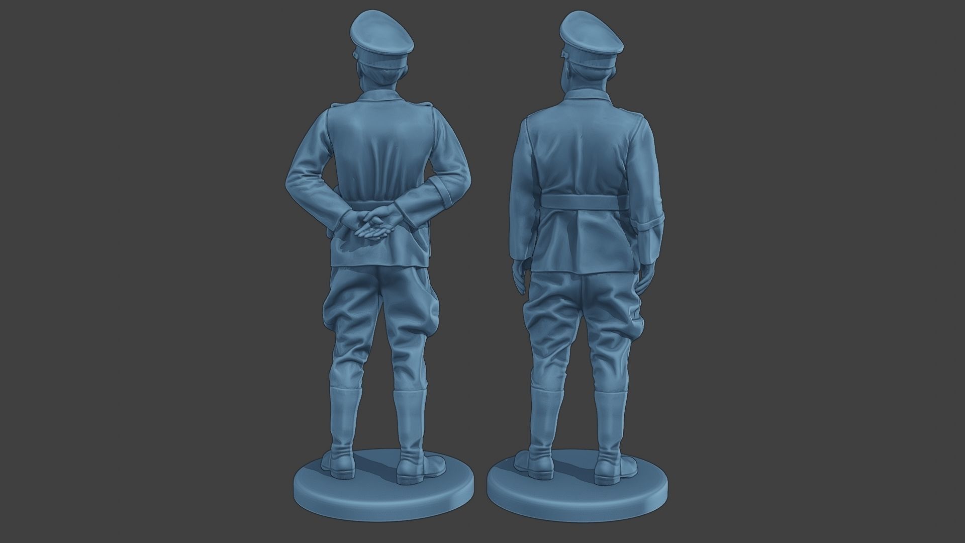 German Officers Stand ww2 G5 3D print model_6