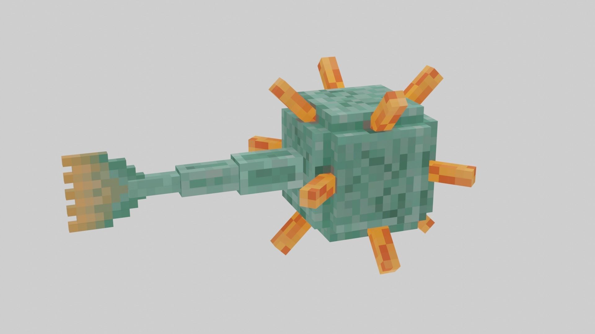 Minecraft Guardian 3D model_32