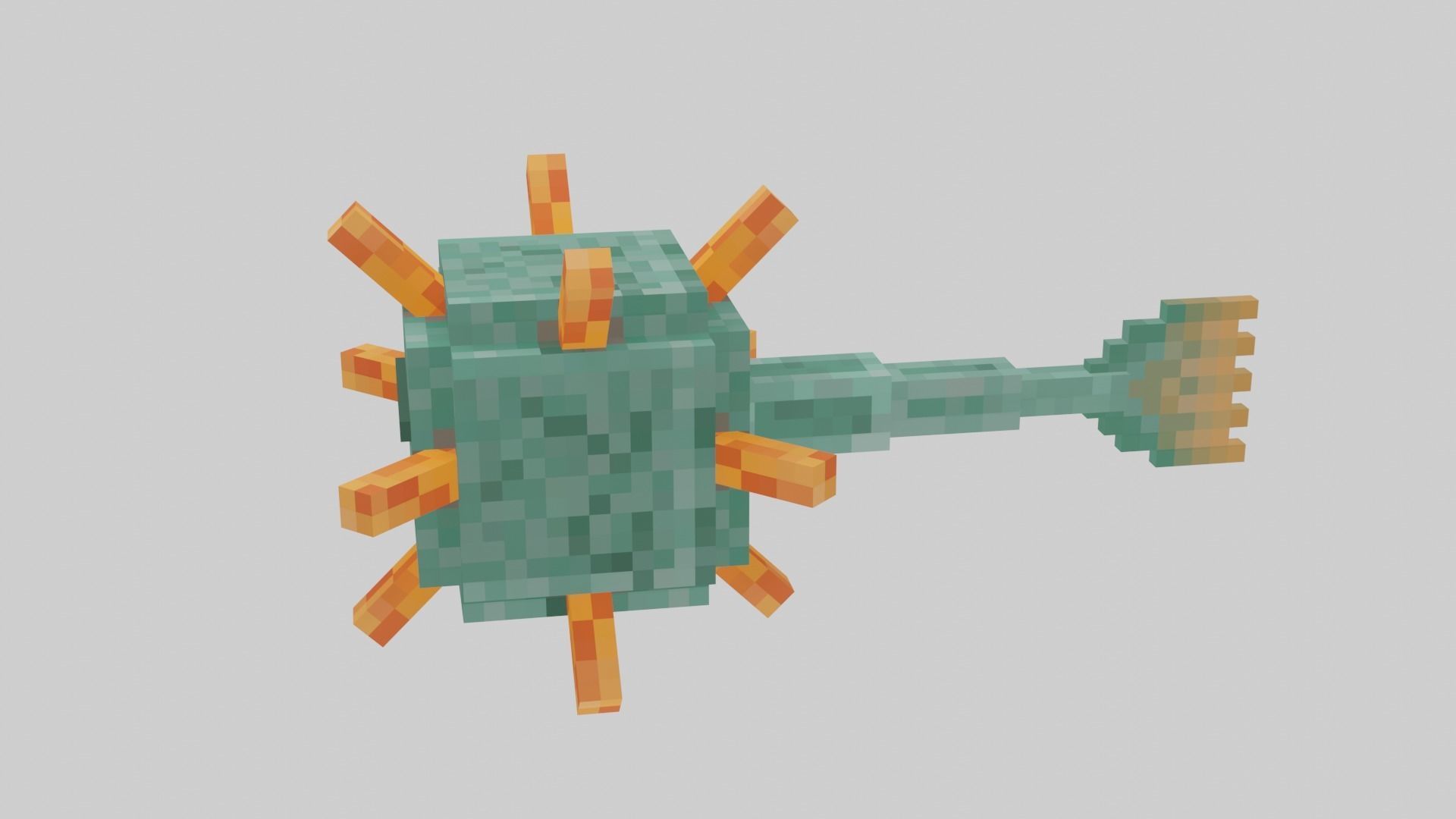 Minecraft Guardian 3D model_18