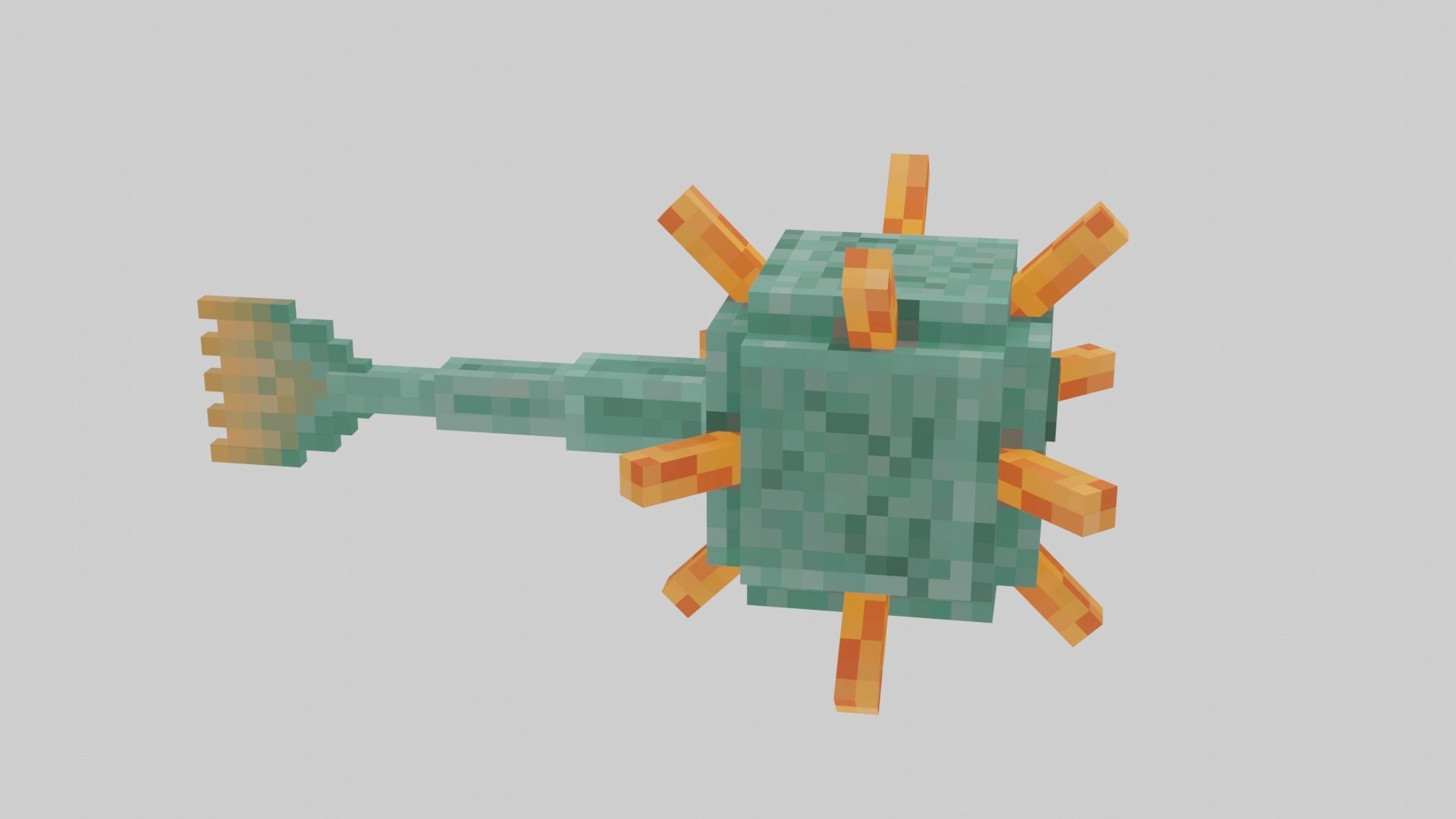 Minecraft Guardian 3D model_35