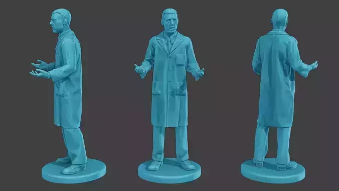 Scientist Male SM1 003 3D print model