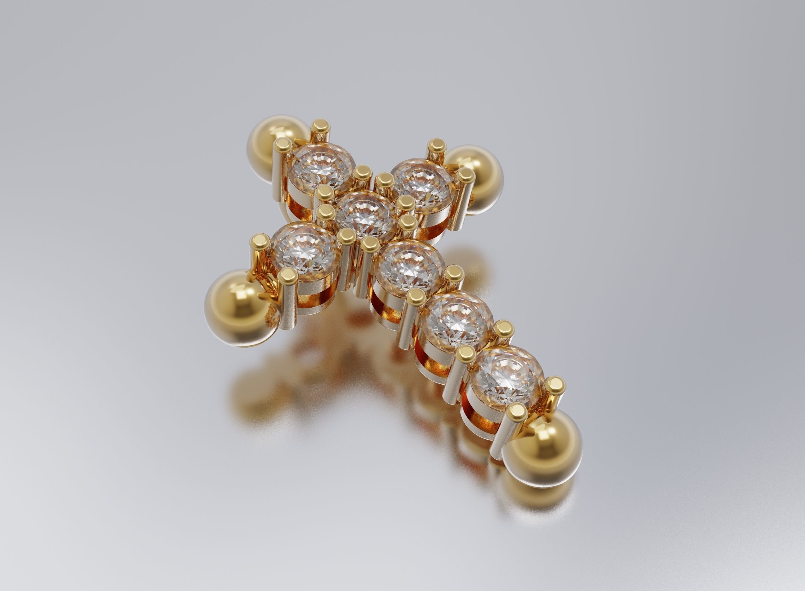 cross 3D print model_2