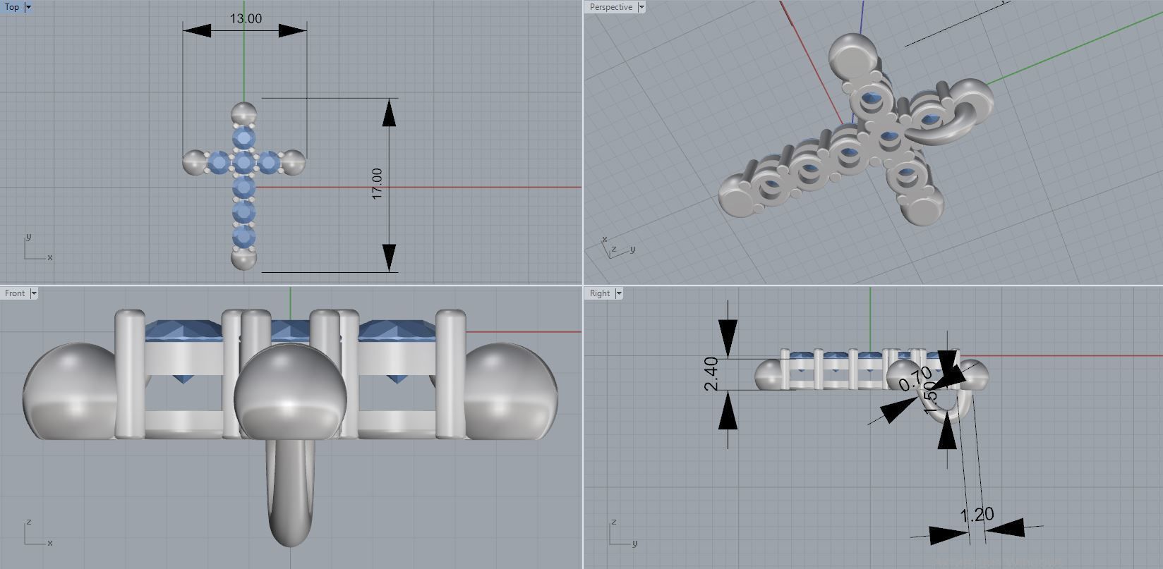 cross 3D print model_4