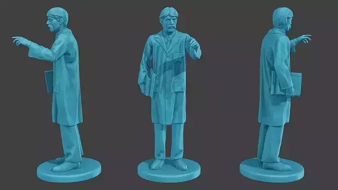 Scientist Male SM1 006 3D print model