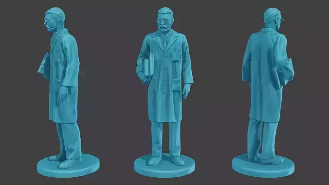 Scientist Male SM1 007 3D print model