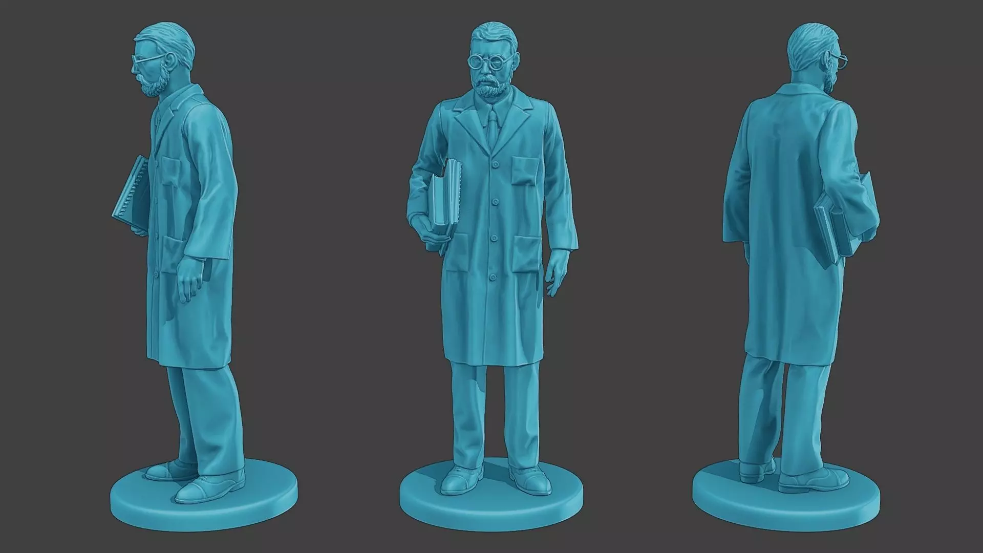 Scientist Male SM1 007 3D print model_0