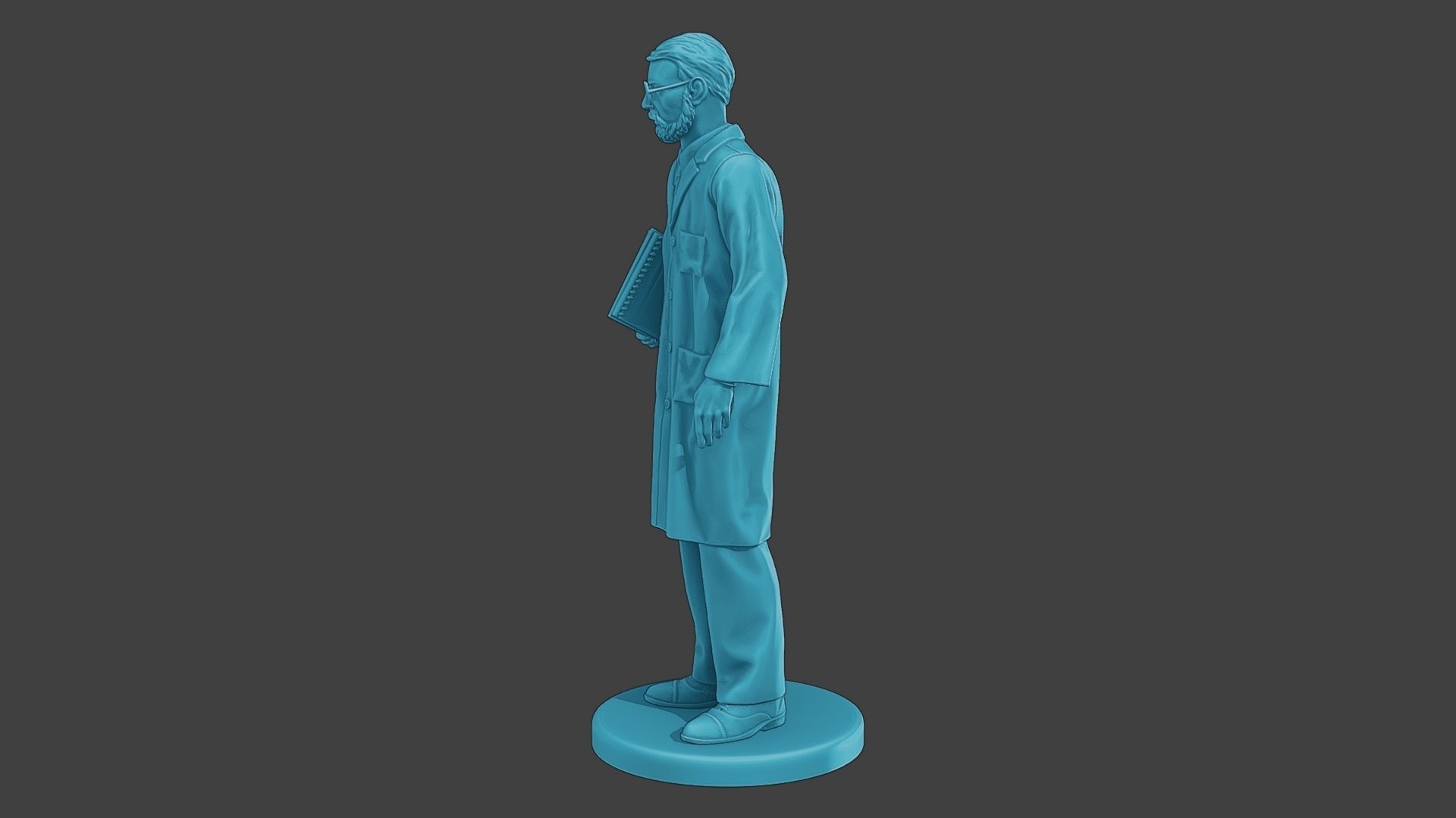 Scientist Male SM1 007 3D print model_3